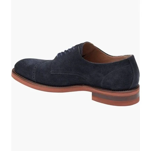New Johnston & Murphy Collection Ashford Suede Leather Oxford Shoes men Sz 8.5